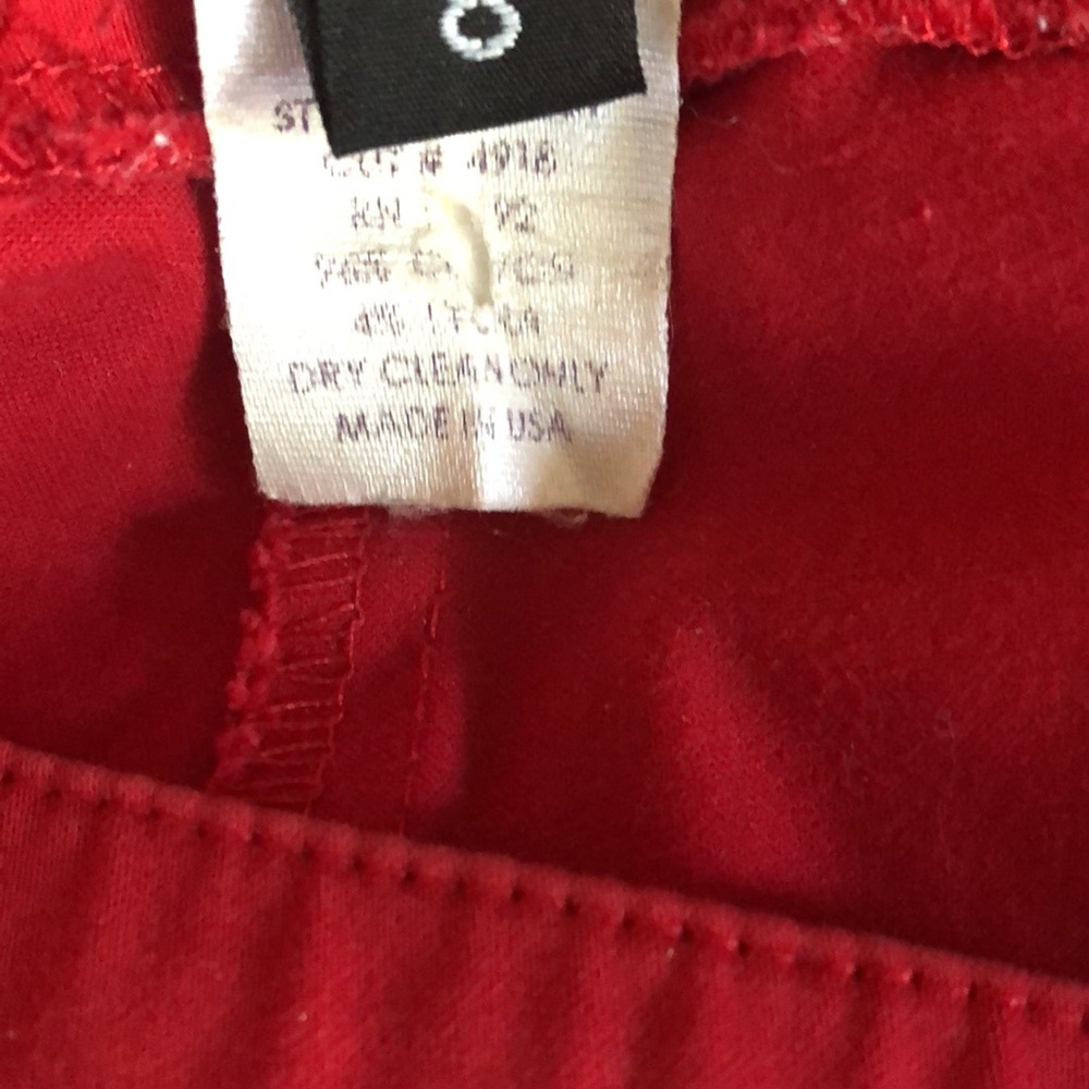 Iris Singer Collection Red Mostly Cotton Ankle Pa… - image 4